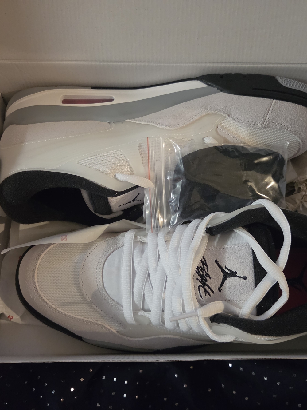 Nike Air Jordan 4 RM White Black Infrared 23 Sneakers FQ7939-108 Size 11 Men